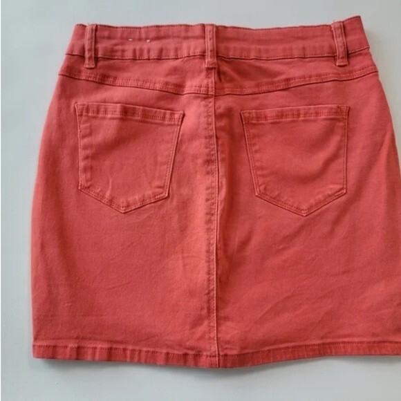 Astor Denim Orange Skirt Size 1 - Picture 2 of 6